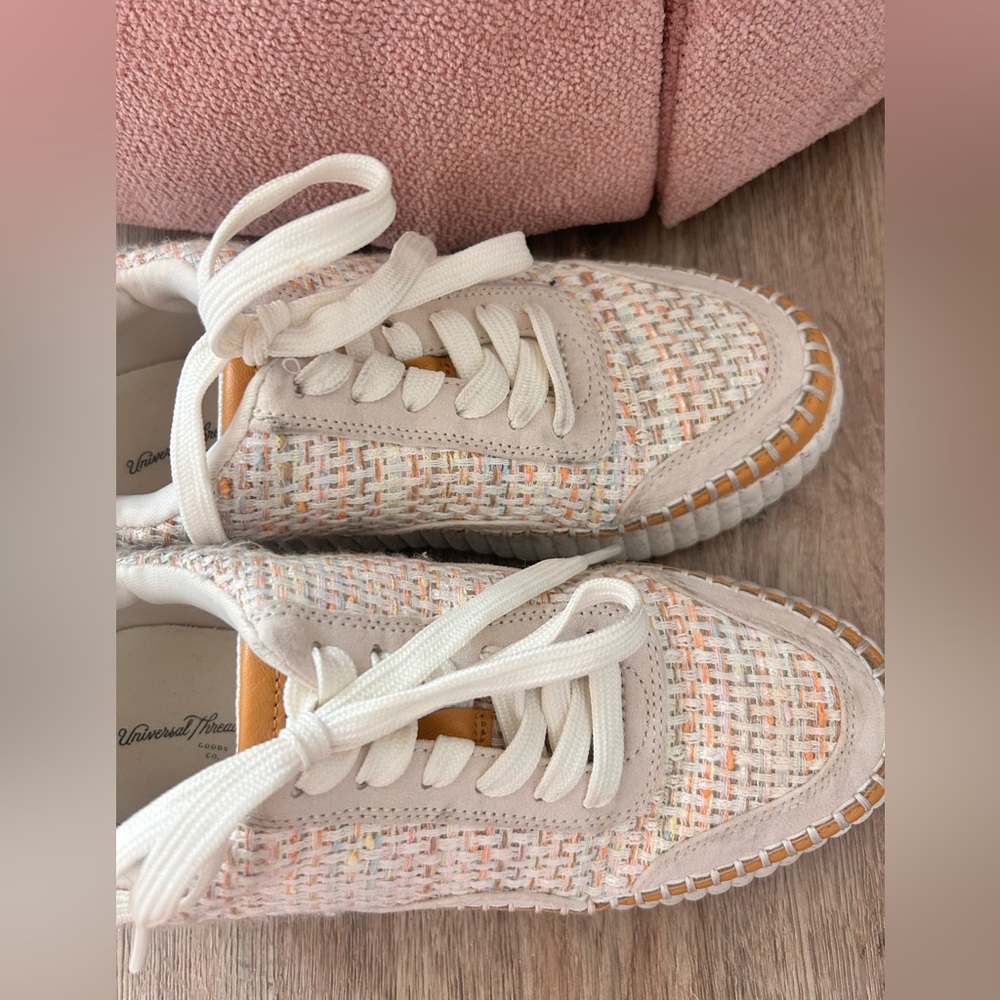 Universal Thread Tweed Multicolor Platform Sneake… - image 5